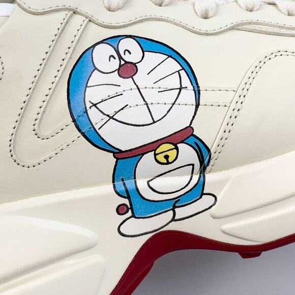 NIB Gucci x Doraemon Rhyton sneakers Limited Edition Man Size 6 Woman US 10 - Picture 6 of 10